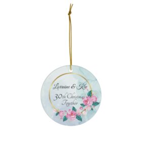 Anniversary christmas ornament, anniversary ornament, family ornament for christmas