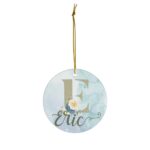 Baby Name Ornament, Initial Ornament, Christmas Ornament for kids, baby ornament, family christmas ornament - Image 2