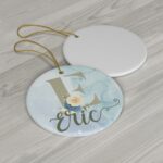 Baby Name Ornament, Initial Ornament, Christmas Ornament for kids, baby ornament, family christmas ornament - Image 3