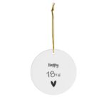 18th Birthday ornament. 18th keepsake, 18th ceramic, 18th Birthday - Image 10