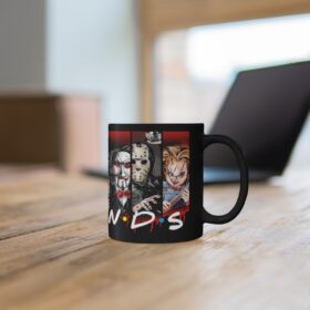 Friends Mug, Halloween Friends Mug, Horror Friends Mug, Gift for halloween, Halloween Mug Scary Mug Gift
