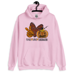 Peace Love Halloween Hoodie, Peace and love hoodie, Halloween Peace Love pumpkin hoodie