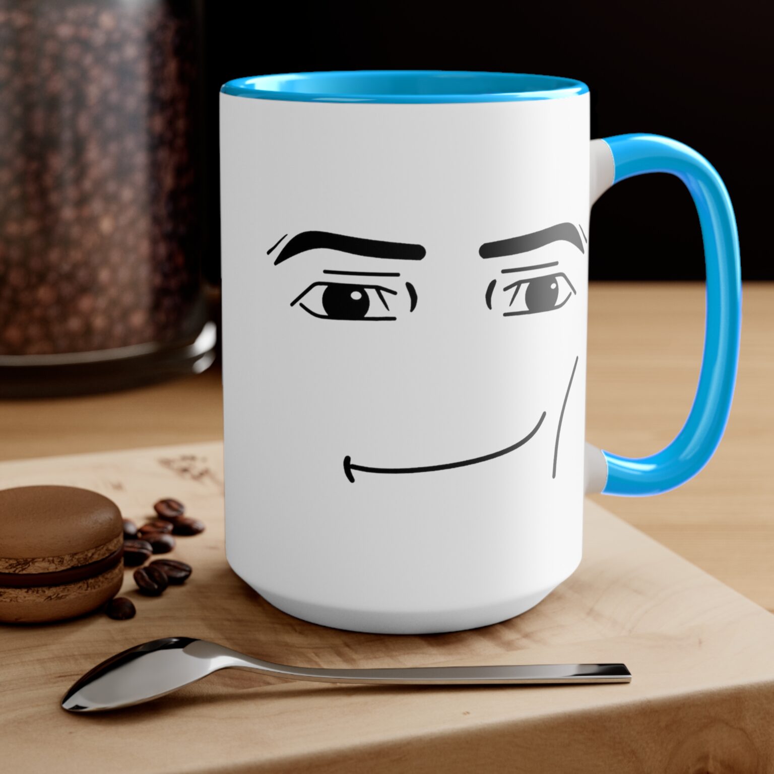 Personalized Roblox Mug, Roblox man face Mug, Gamer Ornament, Gift for gamers