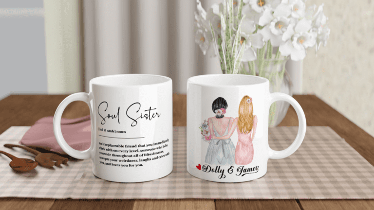 Personalized Sister Mugs Soul Sister Mug, Gift for Sister, Sister Mug, Custom Sister Mugs