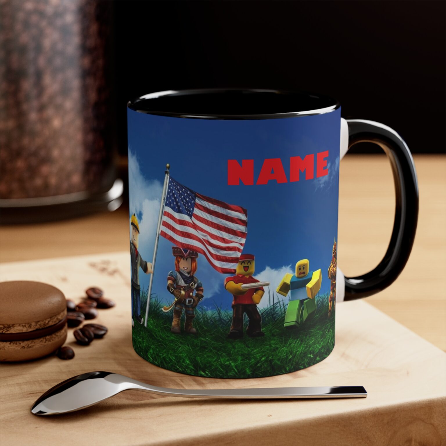 Personalized Roblox Mug, Roblox man face mug