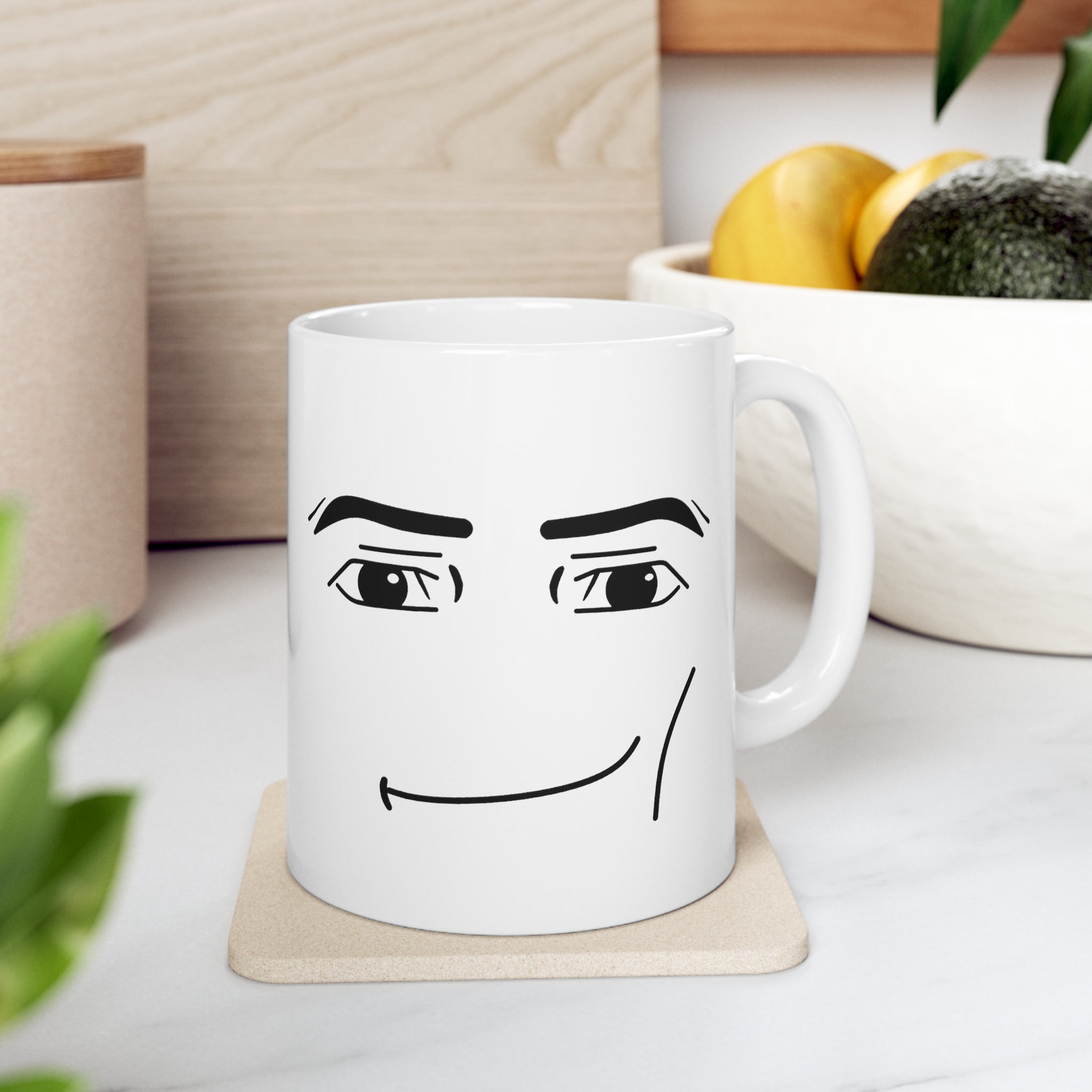 Roblox Man Face Mug Funny Gamer Roblox Man Face Coffee Mug Merchandise -  Moothearth