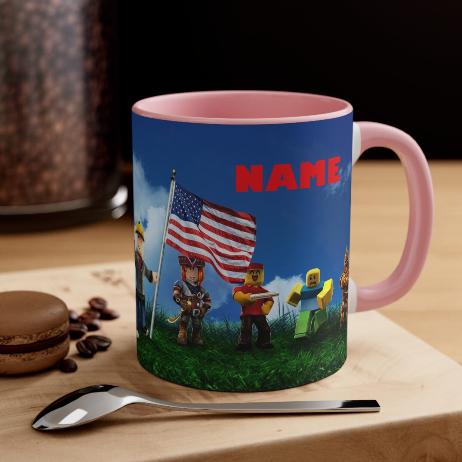 Personalized Roblox Mug, Roblox man face mug