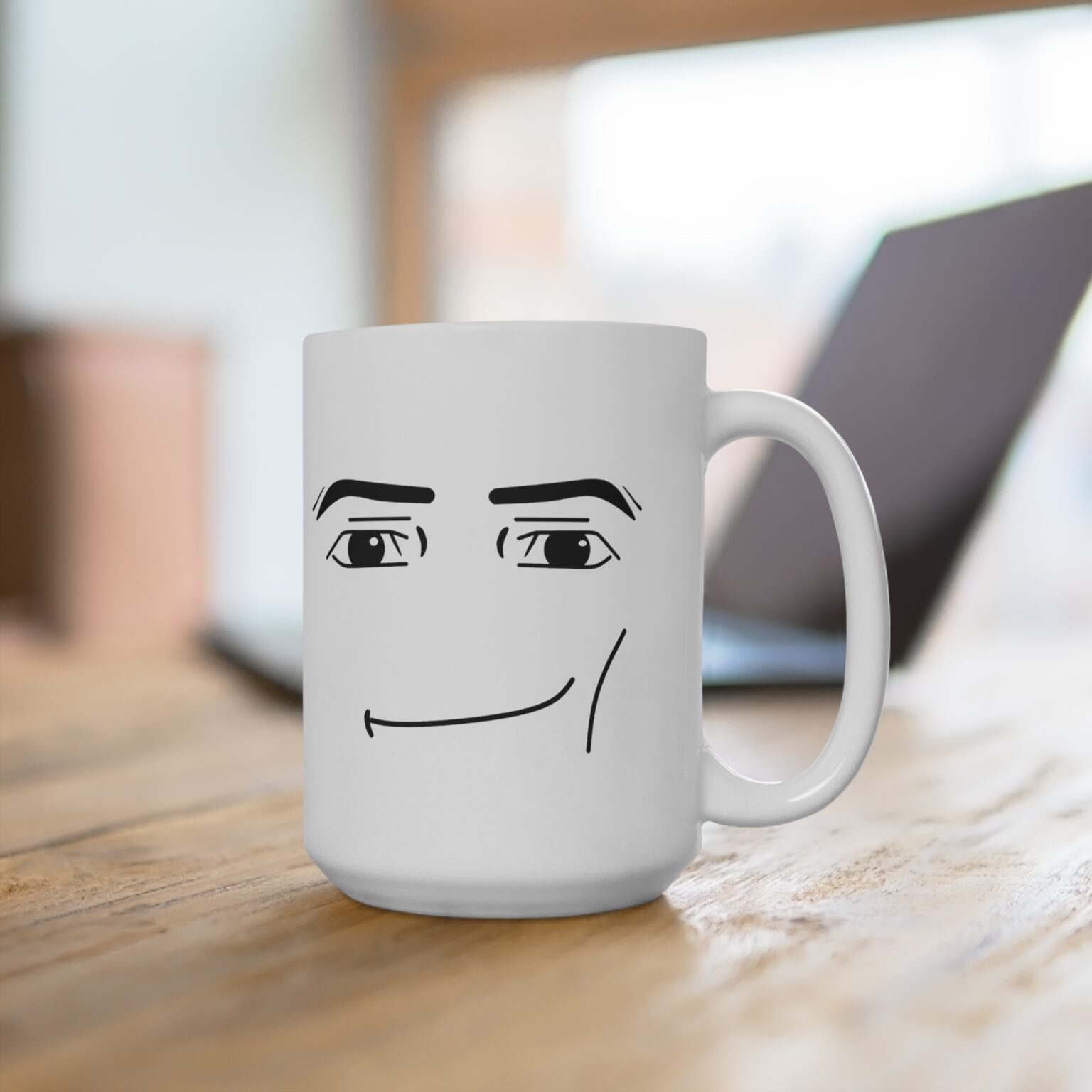 Personalized Roblox Mug, Roblox man face Mug, Gamer Ornament, Gift for gamers