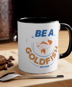 Ted Lasso Coffee Mug, Gifts for Ted Lasso Fans, Roy Kent Mug, Roy Kent Fuck Your Feelings, Roy Kent No, Goldfish Mug, Ted Lasso Gifts, he's here he's there, don't you dare settle for fine