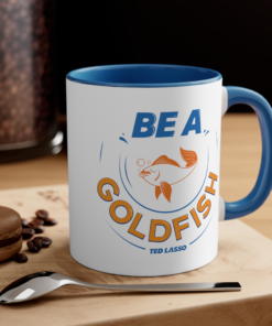Ted Lasso Coffee Mug, Gifts for Ted Lasso Fans, Roy Kent Mug, Roy Kent Fuck Your Feelings, Roy Kent No, Goldfish Mug, Ted Lasso Gifts, he's here he's there, don't you dare settle for fine